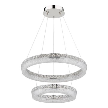 Globo - LED-dimmbare Pendelleuchte an Kabel LED/60W/230V 2700-6000K klar + Fernbedienung