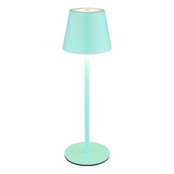 Globo - LED-dimmbare Touch-Akku-Tischleuchte für den Außenbereich 3-in-1 LED/3W/5V 3000/4000/5000K IP54 1800 mAh minzgrün