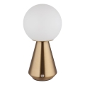 Globo - LED dimmbare Touch-Außen-Tischlampe LED/1,5W/5V 3000/4500/6500K 1800 mAh IP41 kupferfarben
