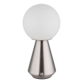 Globo - LED dimmbare Touch-Außen-Tischlampe LED/1,5W/5V 3000/4500/6500K 1800 mAh IP41 matt Chrom