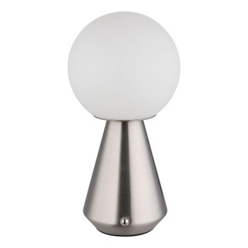Globo - LED dimmbare Touch-Außen-Tischlampe LED/1,5W/5V 3000/4500/6500K 1800 mAh IP41 matt Chrom