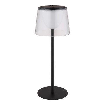 Globo - LED dimmbare Touch-Außen-Tischlampe LED/1,8W/5V IP44 1800 mAh schwarz/klar
