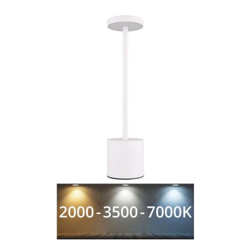 Globo - LED dimmbare Touch-Tischlampe LED/1,2W/3,7V 2000K/3500K/7000K 1200 mAh USB weiß