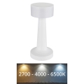 Globo - LED dimmbare Touch-Tischlampe LED/1W/3,7V 2700K/4000K/6500K 800 mAh USB weiß