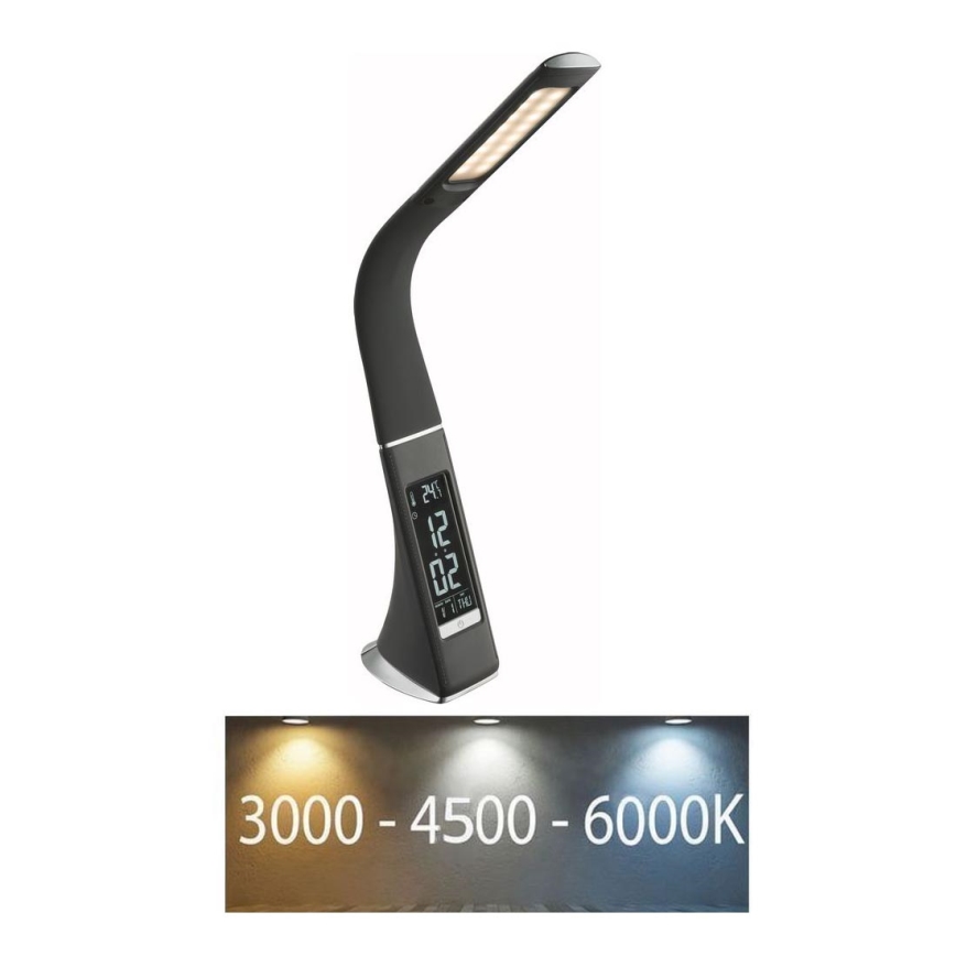 Globo - LED dimmbare Touch-Tischlampe mit Display LED/6,5W/230V 3000/4500/5800K Anthrazit