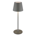 Globo - LED dimmbare, wiederaufladbare Touch-Tischlampe für den Außenbereich 3-in-1 LED/3W/5V 3000/4000/5000K IP54 1800 mAh grau