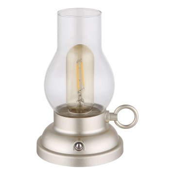 Globo - LED dimmbare wiederaufladbare Touch-Tischlampe LED/1W/3,7V 1200 mAh mattchrom