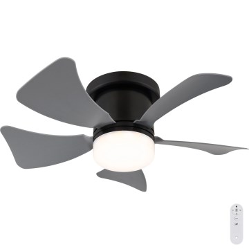Globo - LED dimmbarer Deckenventilator LED/10W/230V 3000-6500K grau + Fernbedienung