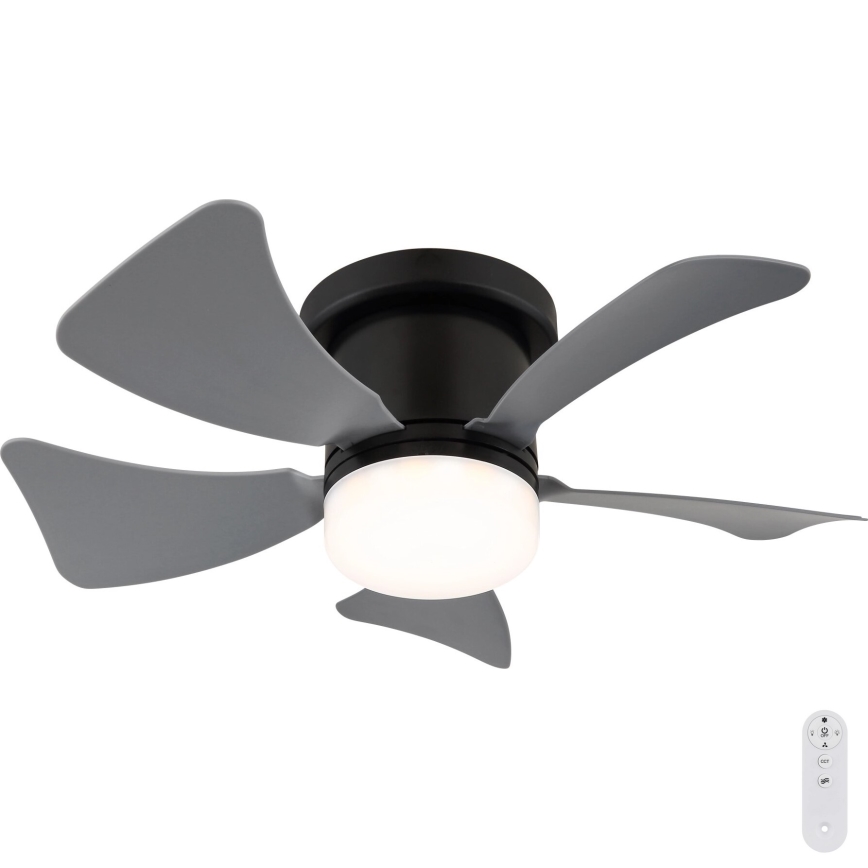 Globo - LED dimmbarer Deckenventilator LED/10W/230V 3000-6500K grau + Fernbedienung
