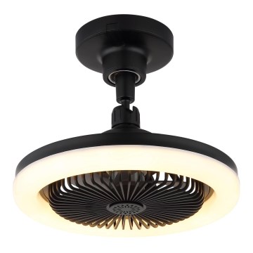 Globo - LED-dimmbarer Deckenventilator LED/20W/230V 3000-6500K schwarz + Fernbedienung