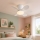 Globo - LED-dimmbarer Deckenventilator LED/5W/230V 2700–6500K weiß + Fernbedienung