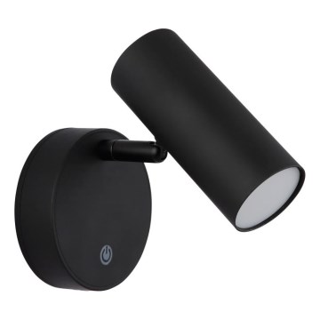 Globo - LED, dimmbarer, wiederaufladbarer Wand-Spot LED/0,4W/3,7V 1800 mAh schwarz