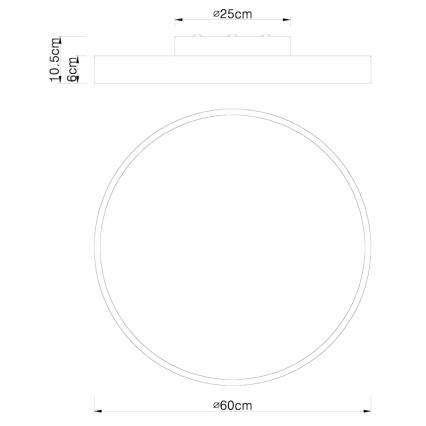 Globo - LED dimmbare Deckenleuchte LED/48W/230V 3000-6000K + Fernbedienung