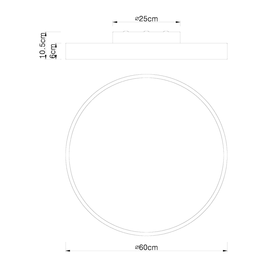 Globo - LED dimmbare Deckenleuchte LED/48W/230V 3000-6000K + Fernbedienung