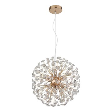 Globo - LED-Hängeleuchte an Kabel 8xG9/3,5W/230V Ø 40 cm goldfarben