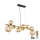 Globo - LED Hängeleuchte an Kabel 9xG9/3W/230V Messing