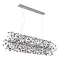 Globo - LED-Hängeleuchte an Stahlseil 12xG9/3,5W/230V glänzender Chrom