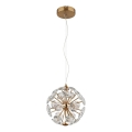 Globo - LED-Hängeleuchte mit Kabelaufhängung LED/12W/230V 3000K goldfarben