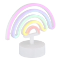 Globo - LED Neon Tischdekoration LED/2W/3xAA Regenbogen