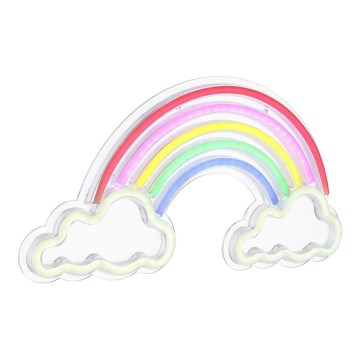 Globo - LED-Neon-Wanddekoration LED/3W/USB Regenbogen