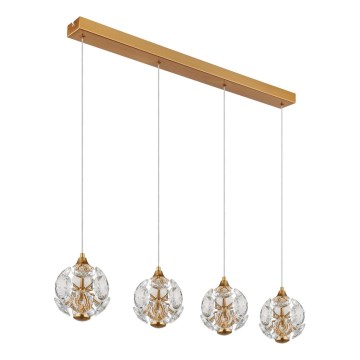 Globo - LED-Pendelleuchte an einem Kabel LED/32W/230V 3000K goldfarben