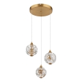 Globo - LED Pendelleuchte an Kabel LED/24W/230V 3000K gold