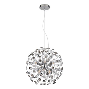 Globo - LED-Pendelleuchte an Kabeln 8xG9/3,5W/230V glänzender Chrom