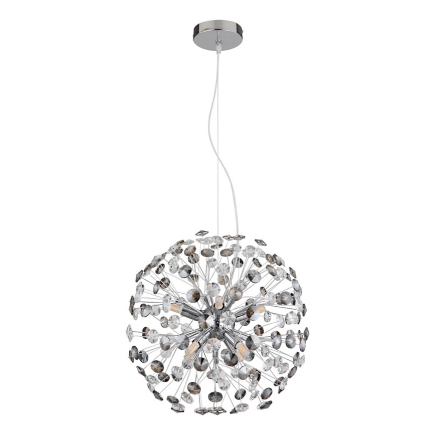 Globo - LED-Pendelleuchte an Kabeln 8xG9/3,5W/230V glänzender Chrom