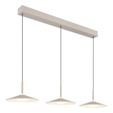 Globo - LED-Pendelleuchte an Seil LED/24W/230V 4000K cremefarben