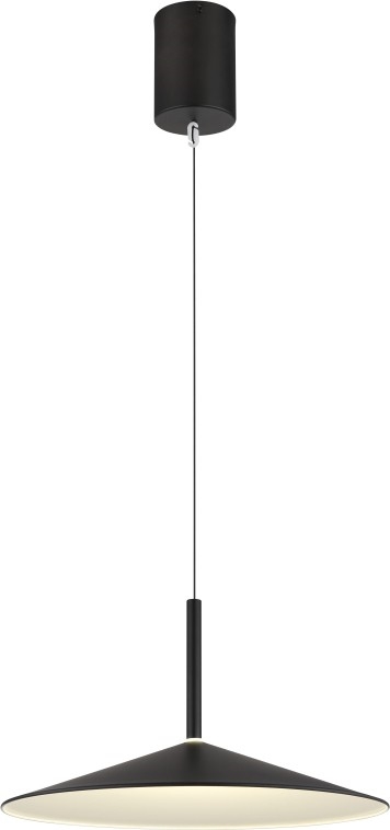 Globo - LED-Pendelleuchte an Stahlseil LED/18W/230V 4000K schwarz