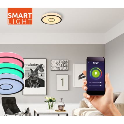 Globo- LED RGB Badezimmer-Dimmleuchte LED/30W/230V IP44 Wi-Fi Tuya + Fernbedienung