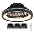 Globo - LED RGB Dimmbar Decke Ventilator LED/40W/230V 2700-6500K + Fernbedienung