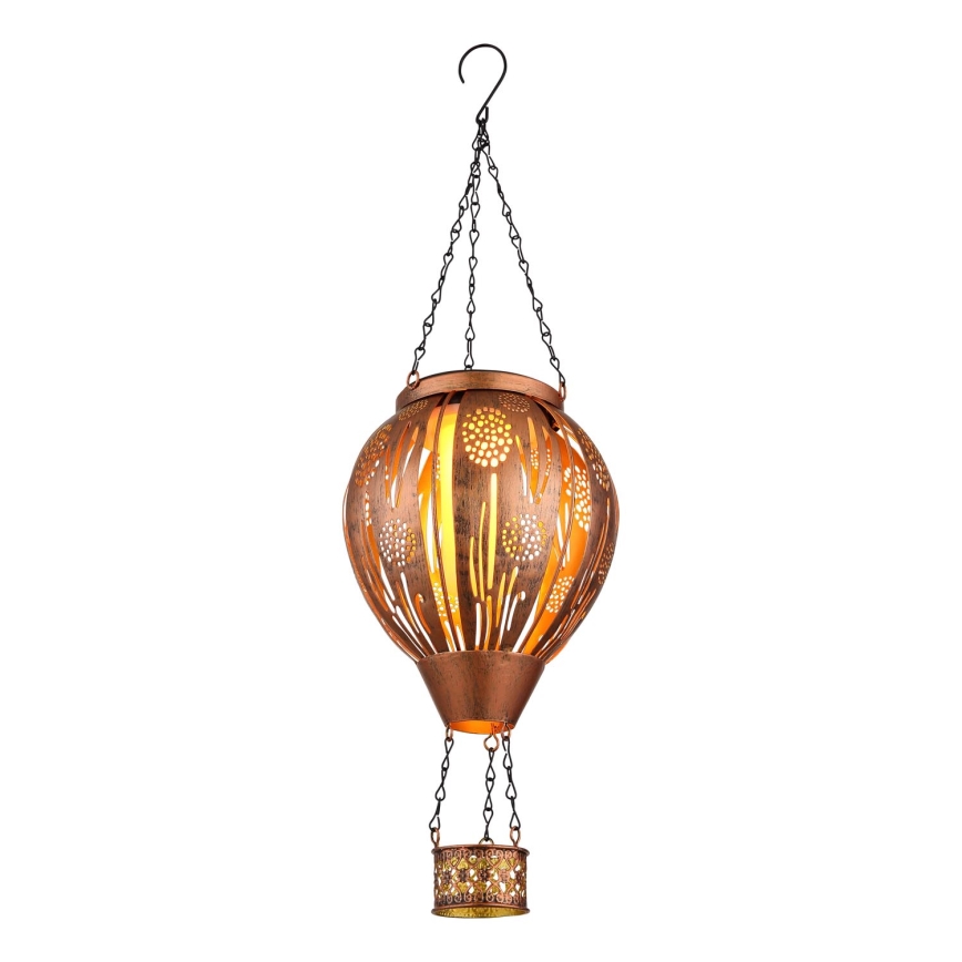 Globo - LED-Solar-Hängedekoration 12xLED/0,02W/3V IP44 Heißluftballon