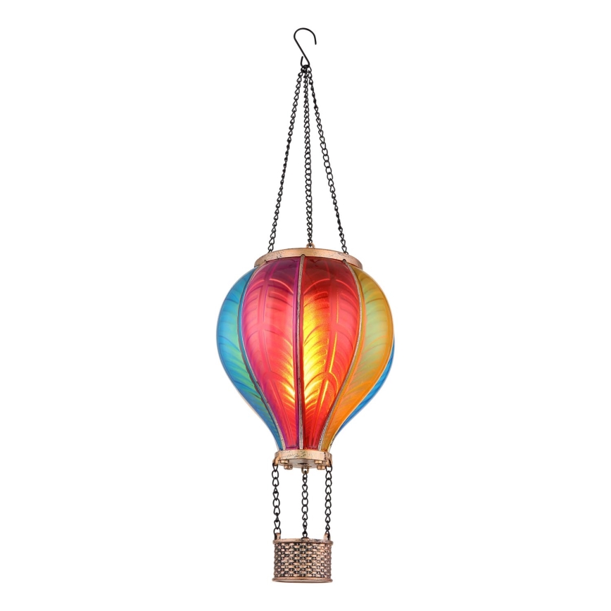 Globo - LED-Solar-Hängedekoration 20xLED/0,5W/3V IP44 Heißluftballon