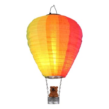 Globo - LED-Solar-Hängedekoration 24xLED/0,06W/3V IP44 Heißluftballon