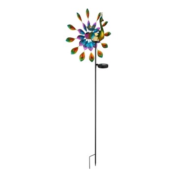 Globo - LED-Solardekoration LED/0,06W/3V IP44 Pfau