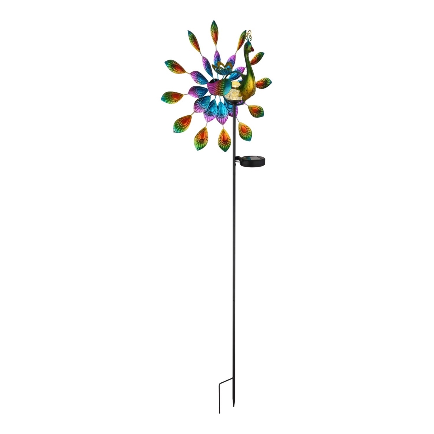 Globo - LED-Solardekoration LED/0,06W/3V IP44 Pfau