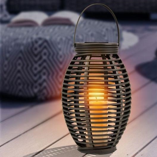 Globo - LED-Solarleuchte LED/0,06W/3,2V IP44 200 mAh Rattan