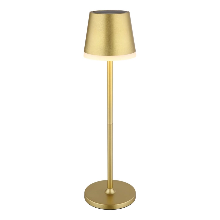 Globo - LED-Solarleuchte LED/0,6W/3V 3000K IP44 golden