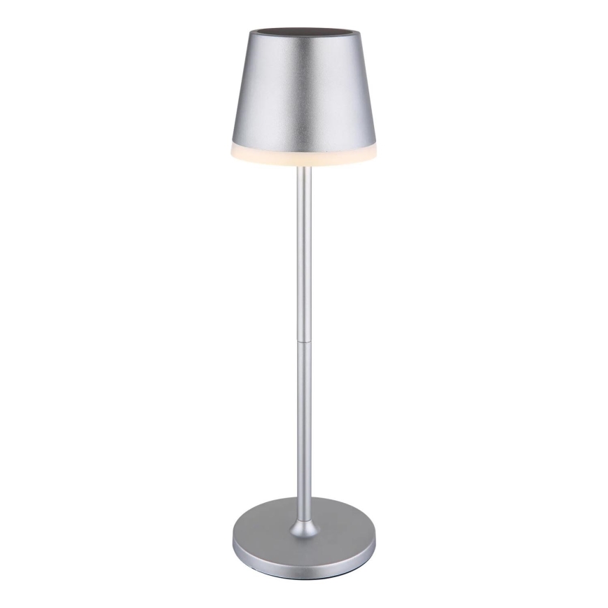Globo - LED-Solarleuchte LED/0,6W/3V 3000K IP44 matt Chrom