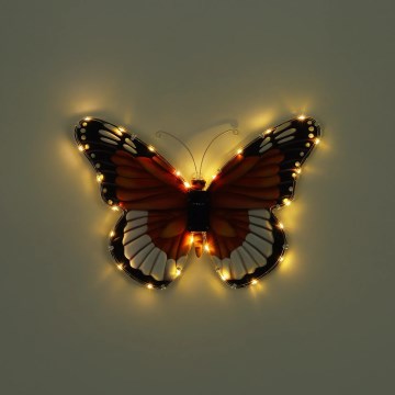 Globo - LED-Solarleuchte LED/3V IP44 200 mAh Schmetterling