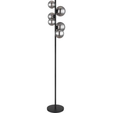 Globo - LED-Stehleuchte 6xG9/3,5W/230V rauchig/schwarz