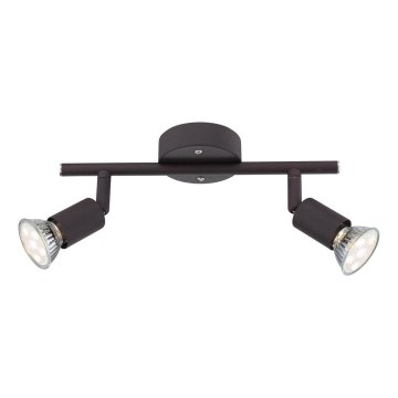 Globo - LED-Strahler 2xGU10/3W/230V schwarz