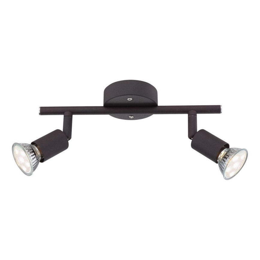 Globo - LED-Strahler 2xGU10/3W/230V schwarz