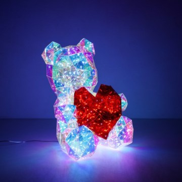 Globo - LED Tischdekoration in Geschenkverpackung LED/6W/5V USB Bär