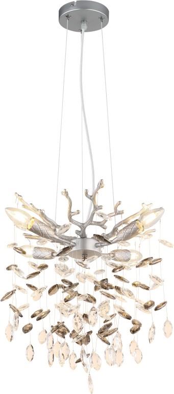 Globo - Pendelleuchte an Kabel 4xE14/40W/230V silber
