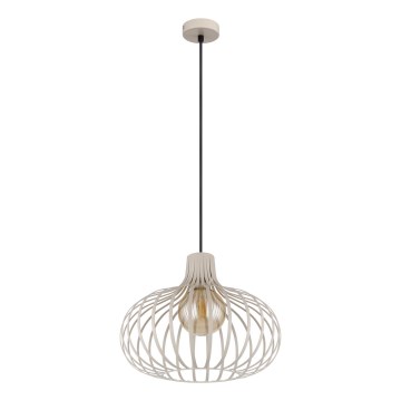Globo - Pendelleuchte mit Kabel 1xE27/40W/230V beige