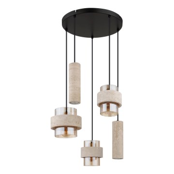 Globo - Pendelleuchte mit Kabelaufhängung 3xE27/40W/230V + 2xGU10/10W