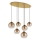 Globo - Pendelleuchte mit Seilaufhängung 6xE27/60W/230V Messing