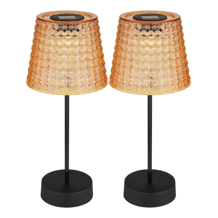 Globo - SET 2x LED-Solarleuchte LED/0,06W/3V IP44 40 mAh orange